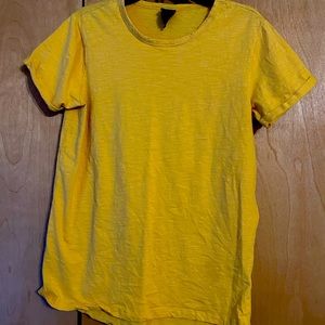 H&M women T-shirt. Darker gold yellow color.
